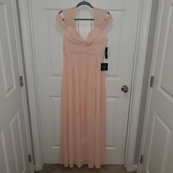 Lulu's Blush Pleated Dress - Picture 1 of 12
